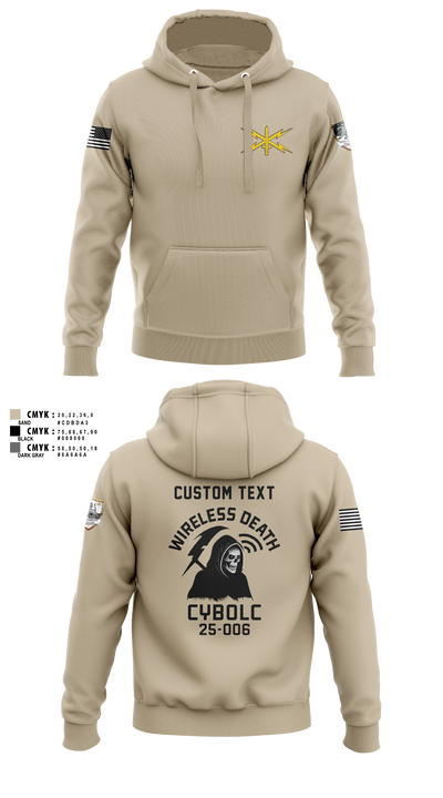 Bravo Company, 401st Cyber Battalion 75539801 Hoodie - 6