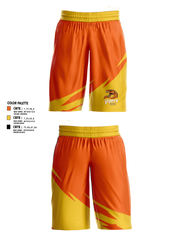 Mens Basketball Shorts, Vipers Nyc, Men's Basketball, Teamtime, Team time, sublimation, custom sports apparel, team uniforms, spirit wear, spiritwear, sports uniforms, custom shirts, team store, custom team store, fundraiser sports, apparel fundraiser