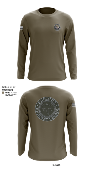 Long Sleeve Performance Shirt, Florida Highway Patrol, , Teamtime, Team time, sublimation, custom sports apparel, team uniforms, spirit wear, spiritwear, sports uniforms, custom shirts, team store, custom team store, fundraiser sports, apparel fundraiser