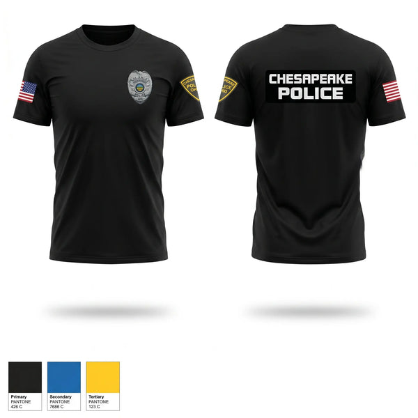 Short Sleeve Performance Shirt, Chesapeake Police, Police, Teamtime, Team time, sublimation, custom sports apparel, team uniforms, spirit wear, spiritwear, sports uniforms, custom shirts, team store, custom team store, fundraiser sports, apparel fundraiser