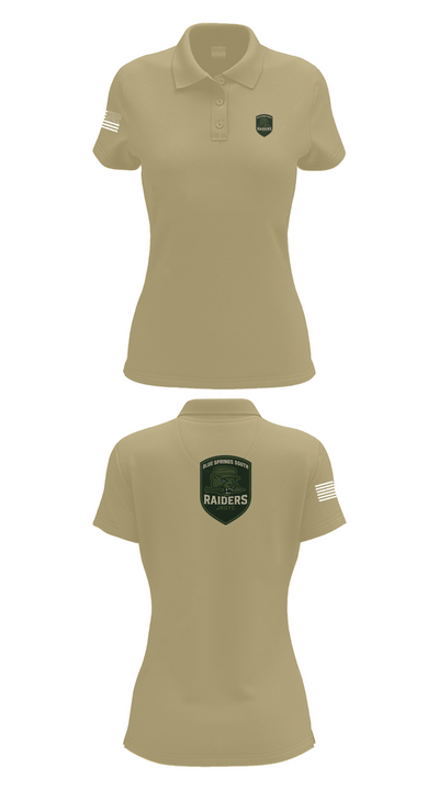 BSS JROTC 74818776 Women's Short Sleeve Performance Polo  - 95