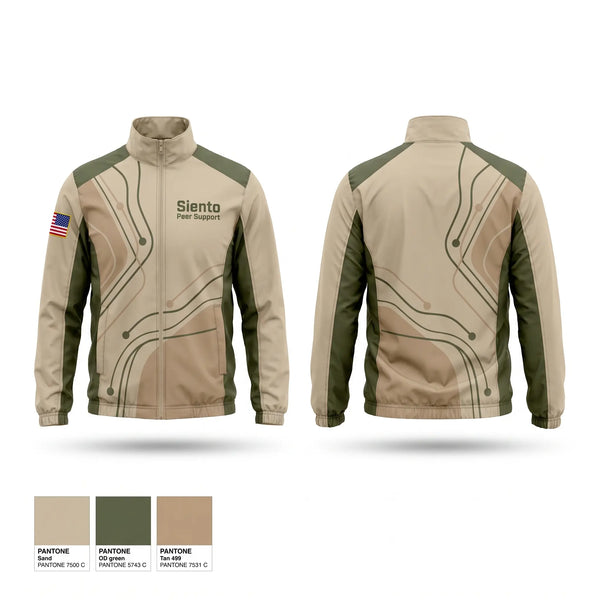 Windbreaker, Siento Peer Support, Fire Department, Teamtime, Team time, sublimation, custom sports apparel, team uniforms, spirit wear, spiritwear, sports uniforms, custom shirts, team store, custom team store, fundraiser sports, apparel fundraiser