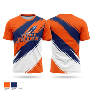 Short Sleeve Performance Shirt, Volley Rockets, Women's Volleyball, Teamtime, Team time, sublimation, custom sports apparel, team uniforms, spirit wear, spiritwear, sports uniforms, custom shirts, team store, custom team store, fundraiser sports, apparel fundraiser