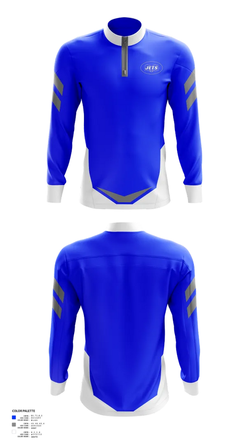 Quarter Zip Jacket, Spring Grove Jets Football, , Teamtime, Team time, sublimation, custom sports apparel, team uniforms, spirit wear, spiritwear, sports uniforms, custom shirts, team store, custom team store, fundraiser sports, apparel fundraiser