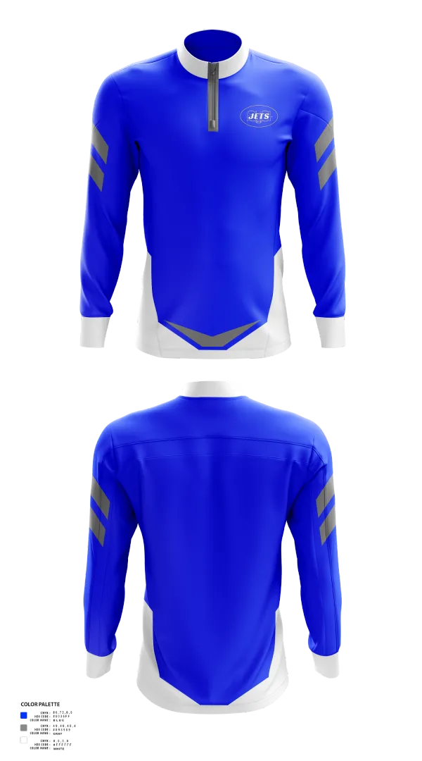 Quarter Zip Jacket, Spring Grove Jets Football, , Teamtime, Team time, sublimation, custom sports apparel, team uniforms, spirit wear, spiritwear, sports uniforms, custom shirts, team store, custom team store, fundraiser sports, apparel fundraiser