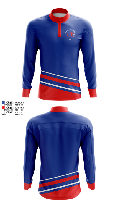 Leander High School Golf 21884690 Quarter Zip Jacket - 1