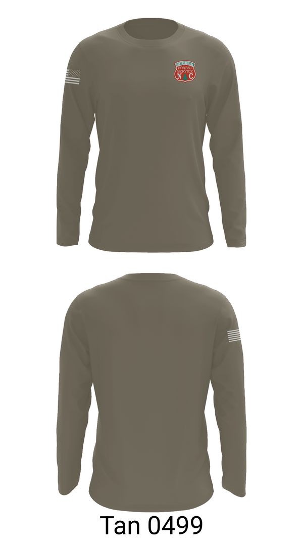 Long Sleeve Performance Shirt, North Carolina Forest Service, Fire Department, Teamtime, Team time, sublimation, custom sports apparel, team uniforms, spirit wear, spiritwear, sports uniforms, custom shirts, team store, custom team store, fundraiser sports, apparel fundraiser