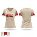 Angels 4993600 Women's Short Sleeve V-neck Shirt - 1