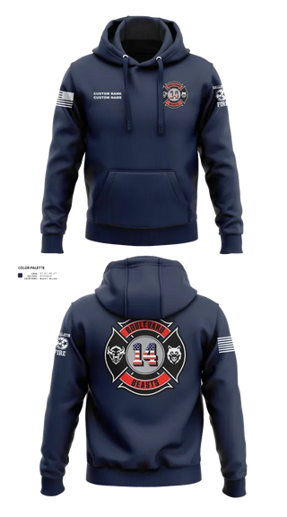 Hoodie, Gallatin Fire Department Station 4, Fire Department, Teamtime, Team time, sublimation, custom sports apparel, team uniforms, spirit wear, spiritwear, sports uniforms, custom shirts, team store, custom team store, fundraiser sports, apparel fundraiser