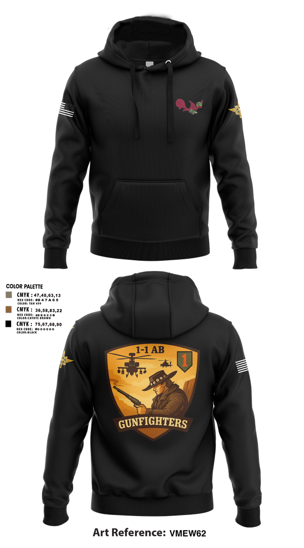 Hoodie, 1-1 Attack Battalion, HHC, S2, Army, Teamtime, Team time, sublimation, custom sports apparel, team uniforms, spirit wear, spiritwear, sports uniforms, custom shirts, team store, custom team store, fundraiser sports, apparel fundraiser