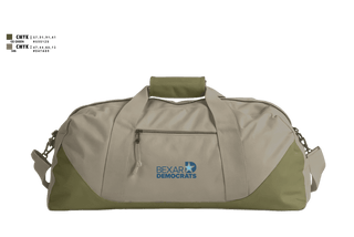 Duffle Bag, Bexar County Democratic Party, , Teamtime, Team time, sublimation, custom sports apparel, team uniforms, spirit wear, spiritwear, sports uniforms, custom shirts, team store, custom team store, fundraiser sports, apparel fundraiser
