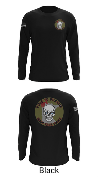 Long Sleeve Performance Shirt, Pine to Prairie Drug Task Force, Police, Teamtime, Team time, sublimation, custom sports apparel, team uniforms, spirit wear, spiritwear, sports uniforms, custom shirts, team store, custom team store, fundraiser sports, apparel fundraiser