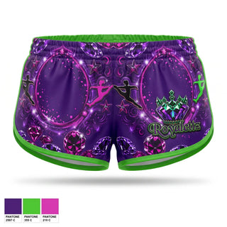 Womens Shorts, Nfinite Royalettz, Cheer, Teamtime, Team time, sublimation, custom sports apparel, team uniforms, spirit wear, spiritwear, sports uniforms, custom shirts, team store, custom team store, fundraiser sports, apparel fundraiser