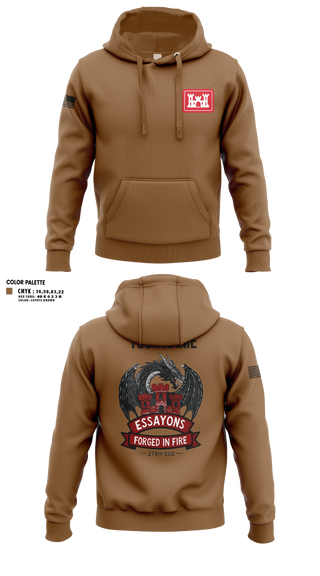 Hoodie, 279 EN DET, Army, Teamtime, Team time, sublimation, custom sports apparel, team uniforms, spirit wear, spiritwear, sports uniforms, custom shirts, team store, custom team store, fundraiser sports, apparel fundraiser