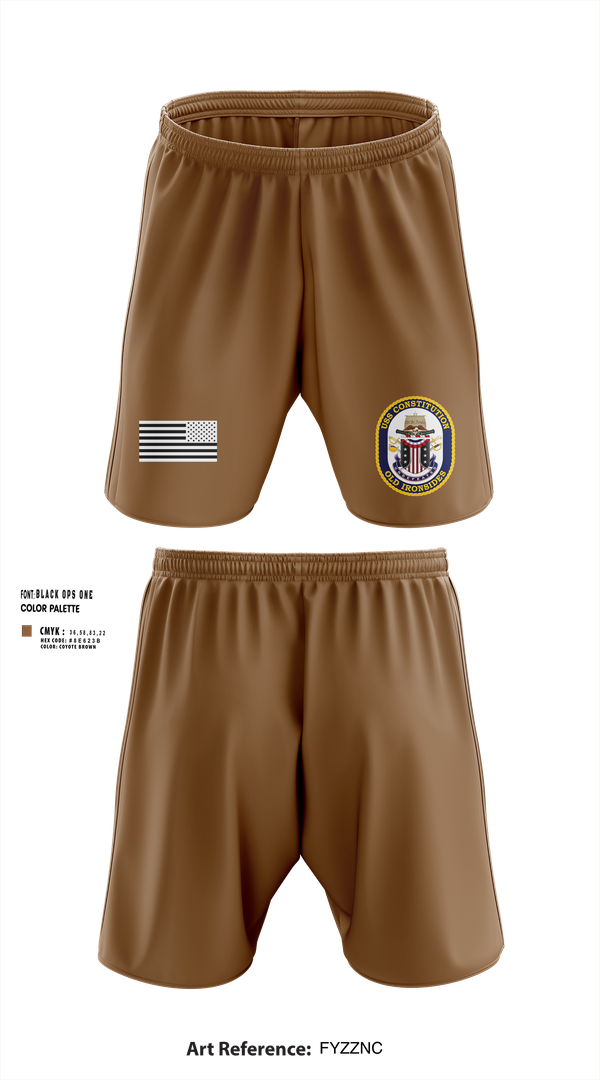 Athletic Shorts With Pockets, USS CONSTITUTION, , Teamtime, Team time, sublimation, custom sports apparel, team uniforms, spirit wear, spiritwear, sports uniforms, custom shirts, team store, custom team store, fundraiser sports, apparel fundraiser