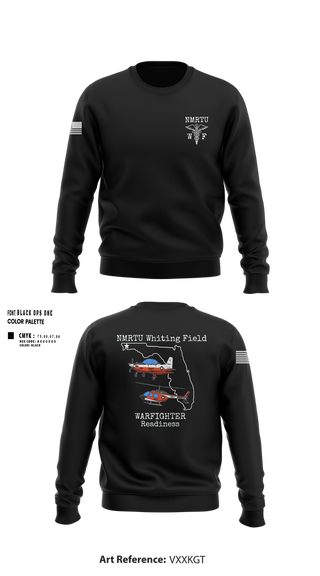 Crew Neck Sweatshirt, NMRTU Whiting Field, , Teamtime, Team time, sublimation, custom sports apparel, team uniforms, spirit wear, spiritwear, sports uniforms, custom shirts, team store, custom team store, fundraiser sports, apparel fundraiser