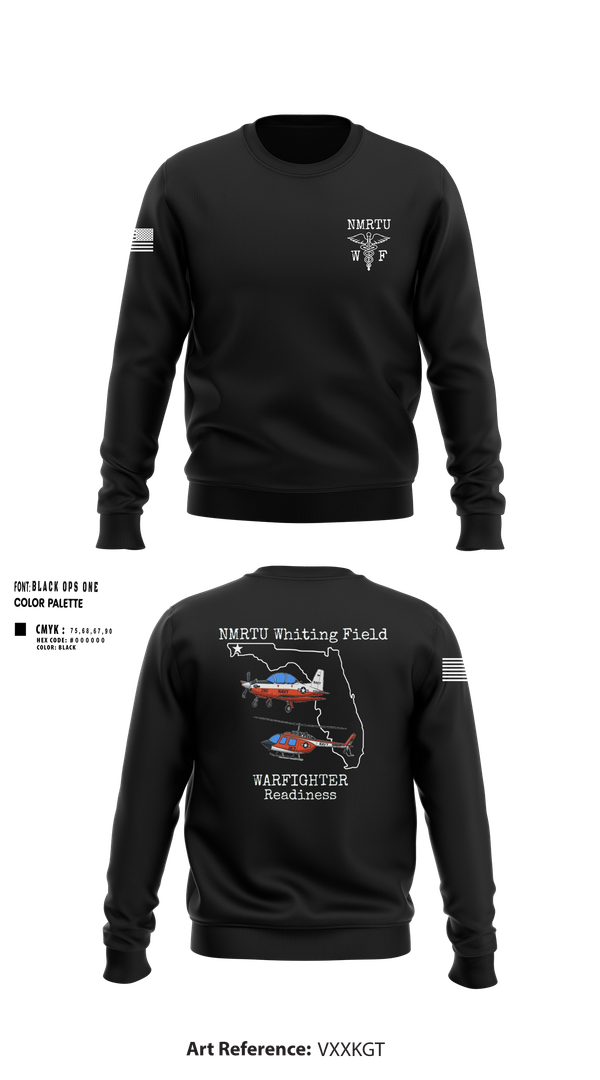 Crew Neck Sweatshirt, NMRTU Whiting Field, , Teamtime, Team time, sublimation, custom sports apparel, team uniforms, spirit wear, spiritwear, sports uniforms, custom shirts, team store, custom team store, fundraiser sports, apparel fundraiser