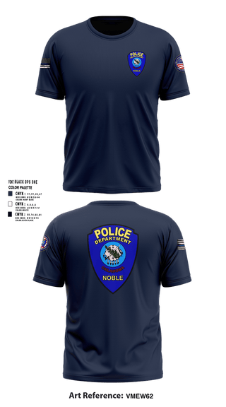 Short Sleeve Performance Shirt, Noble Police, Police, Teamtime, Team time, sublimation, custom sports apparel, team uniforms, spirit wear, spiritwear, sports uniforms, custom shirts, team store, custom team store, fundraiser sports, apparel fundraiser