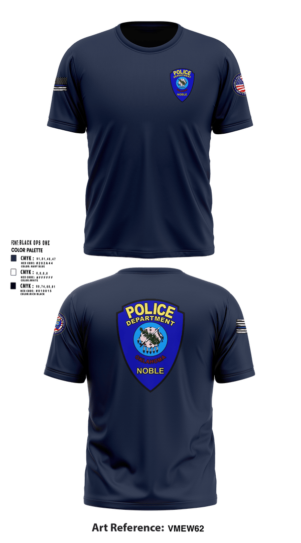 Noble Police 71622498 Short Sleeve Performance Shirt - 1
