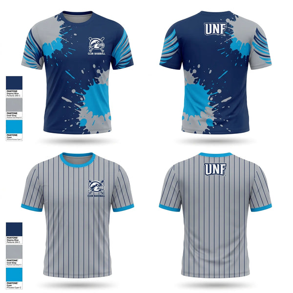 Short Sleeve Performance Shirt, UNF Club Baseball, Baseball, Teamtime, Team time, sublimation, custom sports apparel, team uniforms, spirit wear, spiritwear, sports uniforms, custom shirts, team store, custom team store, fundraiser sports, apparel fundraiser
