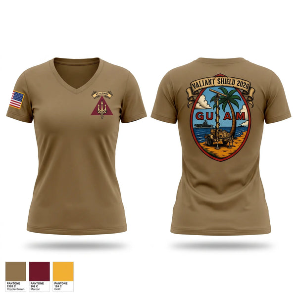 Womens Short Sleeve Vneck Shirt, 651st HMOD, Army, Teamtime, Team time, sublimation, custom sports apparel, team uniforms, spirit wear, spiritwear, sports uniforms, custom shirts, team store, custom team store, fundraiser sports, apparel fundraiser