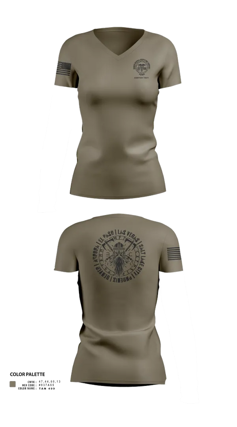 Womens Short Sleeve Vneck Shirt, Denver MRCO, , Teamtime, Team time, sublimation, custom sports apparel, team uniforms, spirit wear, spiritwear, sports uniforms, custom shirts, team store, custom team store, fundraiser sports, apparel fundraiser
