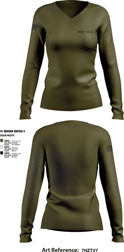 Kuhl Hose 38423970 Women's Long Sleeve V-neck Shirt - 2