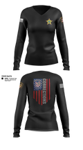 Ottawa County Sheriff’s Office 52771095 Women's Long Sleeve V-neck Shirt - 2