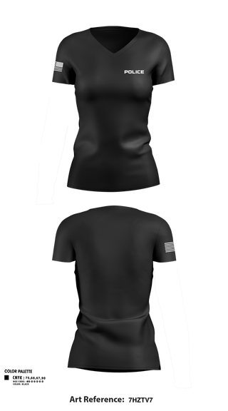 Womens Short Sleeve Vneck Shirt, POLICE, Police, Teamtime, Team time, sublimation, custom sports apparel, team uniforms, spirit wear, spiritwear, sports uniforms, custom shirts, team store, custom team store, fundraiser sports, apparel fundraiser