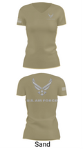 USAF Volunteer 95429734 Women's Short Sleeve V-neck Shirt - 88