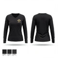 Starke County Sheriff's Office 67380380 Women's Long Sleeve V-neck Shirt - 1