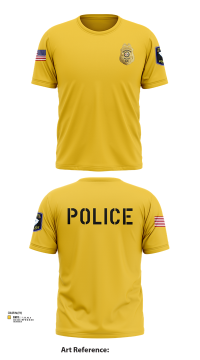 New Ellenton Police Department 612730 Short Sleeve Performance Shirt - 2