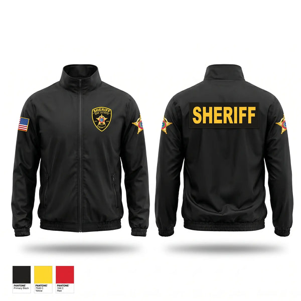 Windbreaker, San Jacinto County Sheriff's Office, Police, Teamtime, Team time, sublimation, custom sports apparel, team uniforms, spirit wear, spiritwear, sports uniforms, custom shirts, team store, custom team store, fundraiser sports, apparel fundraiser