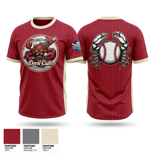 Football Jersey, Devil Crabs, Baseball, Teamtime, Team time, sublimation, custom sports apparel, team uniforms, spirit wear, spiritwear, sports uniforms, custom shirts, team store, custom team store, fundraiser sports, apparel fundraiser