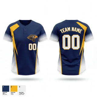 Two Button Softball Jersey, Hillsdale Falcons, Softball, Teamtime, Team time, sublimation, custom sports apparel, team uniforms, spirit wear, spiritwear, sports uniforms, custom shirts, team store, custom team store, fundraiser sports, apparel fundraiser