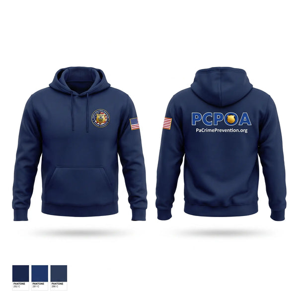 Hoodie, Pa Crime Prevention Officers Association, Police, Teamtime, Team time, sublimation, custom sports apparel, team uniforms, spirit wear, spiritwear, sports uniforms, custom shirts, team store, custom team store, fundraiser sports, apparel fundraiser