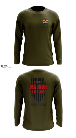Long Sleeve Performance Shirt, Big Iron, Fire Department, Teamtime, Team time, sublimation, custom sports apparel, team uniforms, spirit wear, spiritwear, sports uniforms, custom shirts, team store, custom team store, fundraiser sports, apparel fundraiser