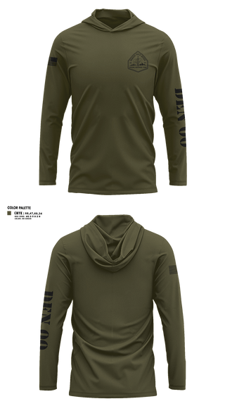 Long Sleeve Performance Shirt with hood, Denver Special Response Team, Police, Teamtime, Team time, sublimation, custom sports apparel, team uniforms, spirit wear, spiritwear, sports uniforms, custom shirts, team store, custom team store, fundraiser sports, apparel fundraiser
