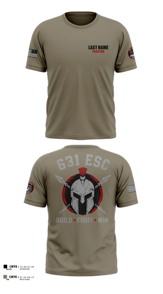 Short Sleeve Performance Shirt, 631st ESC, Army, Teamtime, Team time, sublimation, custom sports apparel, team uniforms, spirit wear, spiritwear, sports uniforms, custom shirts, team store, custom team store, fundraiser sports, apparel fundraiser