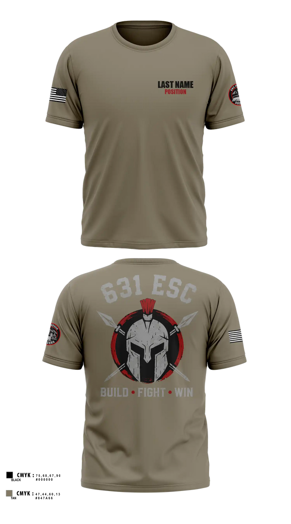 Short Sleeve Performance Shirt, 631st ESC, Army, Teamtime, Team time, sublimation, custom sports apparel, team uniforms, spirit wear, spiritwear, sports uniforms, custom shirts, team store, custom team store, fundraiser sports, apparel fundraiser