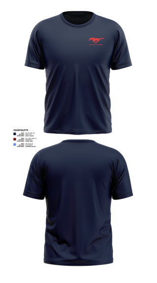 Short Sleeve Performance Shirt, Tulare Western Mustangs, Tennis, Teamtime, Team time, sublimation, custom sports apparel, team uniforms, spirit wear, spiritwear, sports uniforms, custom shirts, team store, custom team store, fundraiser sports, apparel fundraiser