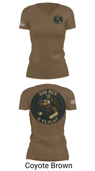 336 RCS D Flight 26202235 Women's Short Sleeve V-neck Shirt - 8