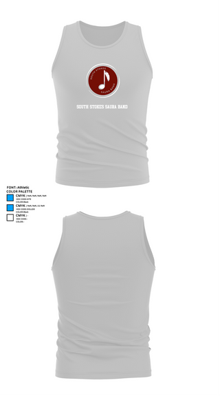 Tank Top, South Stokes Saura Band, Spirit Store, Teamtime, Team time, sublimation, custom sports apparel, team uniforms, spirit wear, spiritwear, sports uniforms, custom shirts, team store, custom team store, fundraiser sports, apparel fundraiser
