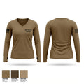 467 EN BN Women's Long Sleeve V-neck Shirt - 1