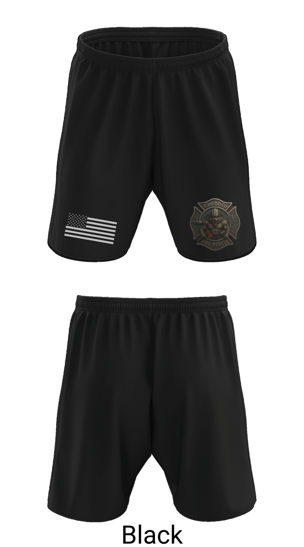 Athletic Shorts With Pockets, 63rd OD CO Fire Rescue, Army, Teamtime, Team time, sublimation, custom sports apparel, team uniforms, spirit wear, spiritwear, sports uniforms, custom shirts, team store, custom team store, fundraiser sports, apparel fundraiser