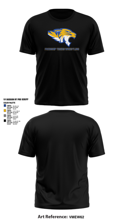 Frenship Tigers Wrestling 20717711 Short Sleeve Performance Shirt - 1