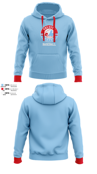 Hoodie, Tri-City Expos, Baseball, Teamtime, Team time, sublimation, custom sports apparel, team uniforms, spirit wear, spiritwear, sports uniforms, custom shirts, team store, custom team store, fundraiser sports, apparel fundraiser