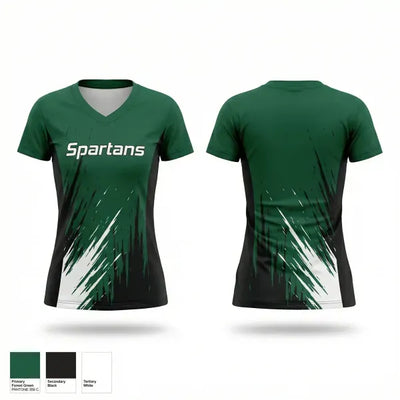 Spartans 17012872 Women's Short Sleeve V-neck Shirt - 1