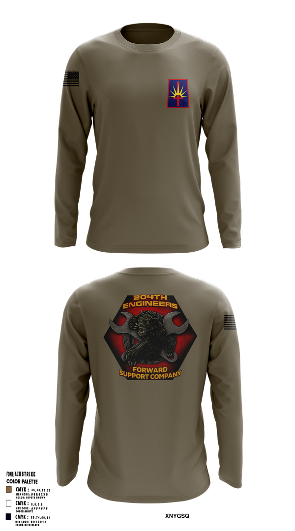 Long Sleeve Performance Shirt, 204thFSC, National Guard, Teamtime, Team time, sublimation, custom sports apparel, team uniforms, spirit wear, spiritwear, sports uniforms, custom shirts, team store, custom team store, fundraiser sports, apparel fundraiser