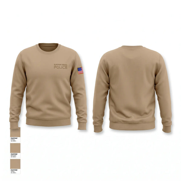 Crew Neck Sweatshirt, Surfside Beach police, Police, Teamtime, Team time, sublimation, custom sports apparel, team uniforms, spirit wear, spiritwear, sports uniforms, custom shirts, team store, custom team store, fundraiser sports, apparel fundraiser